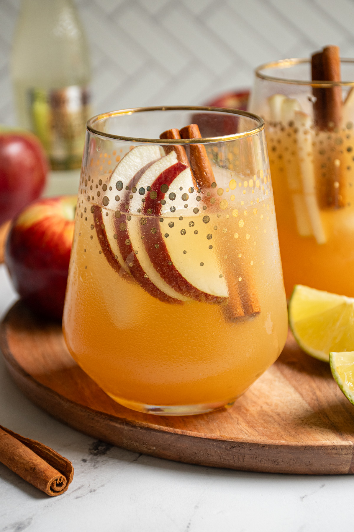 Apple Ginger Fizz Mocktail Thyme For a Drink