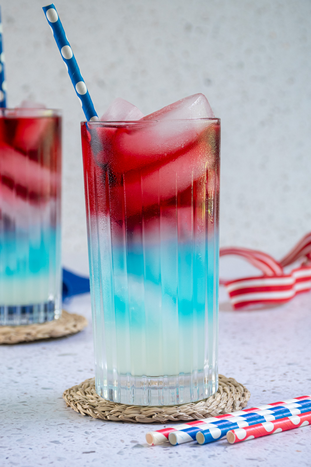 Layered 4th of July Mocktail - Thyme For A Drink